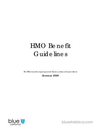 HMO Benefit Guidelines