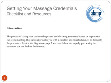 Getting Your Massage Credentials