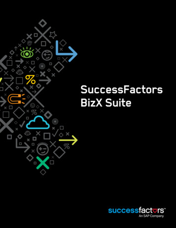 SuccessFactors BizX Suite - Your SAP Business Partner