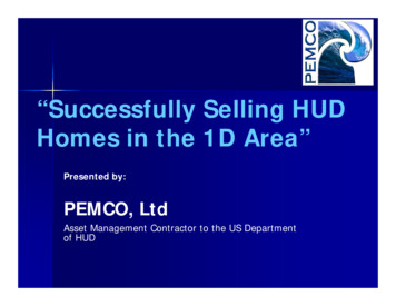 “Successfully Selling HUD Homes In The 1D Area”