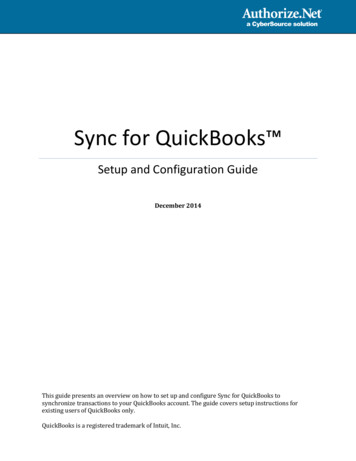 Sync For QuickBooks - Authorize 