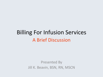 Billing For Infusion Services - IOMSN