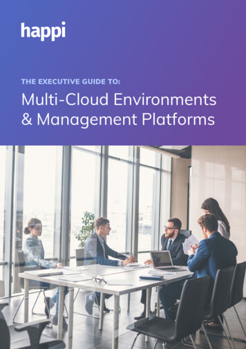 THE EXECUTIVE GUIDE TO: Multi-Cloud Environments .