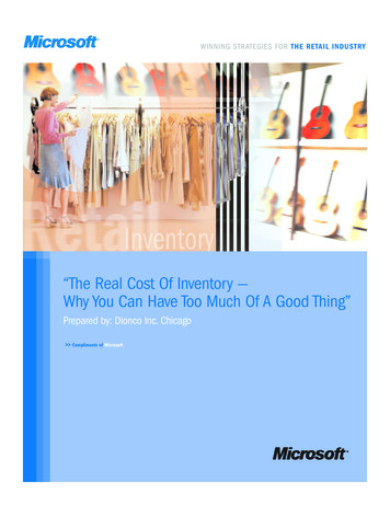 “The Real Cost Of Inventory — Why You Can Have Too Much 