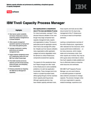 IBM Tivoli Capacity Process Manager - Boston Tech