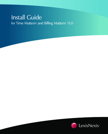 Installation Guide - Time Matters 11