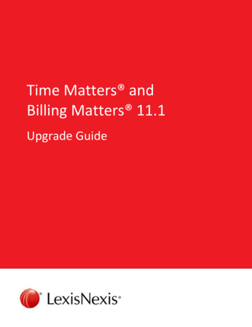 Time Matters And Billing Matters 11