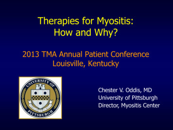 Therapies For Myositis: How And Why?