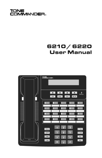 6210 / 6220 User Manual - Comtalk Inc