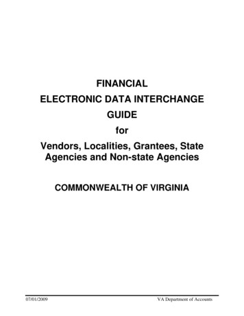 FINANCIAL ELECTRONIC DATA INTERCHANGE GUIDE For 