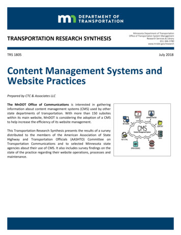 Content Management Systems And Website Practices