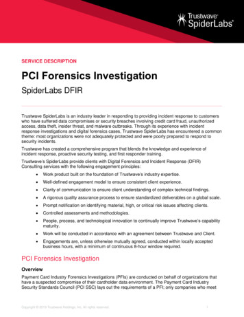 PCI Forensics Investigation - Trustwave