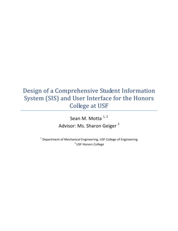 Design Of A Comprehensive Student Information System 