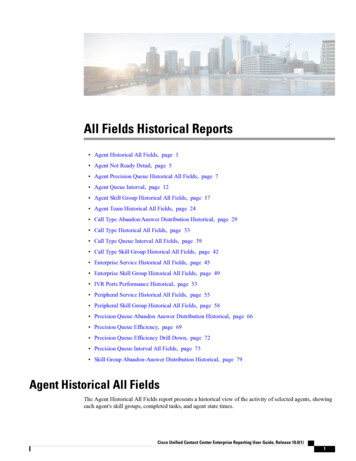 All Fields Historical Reports - Cisco