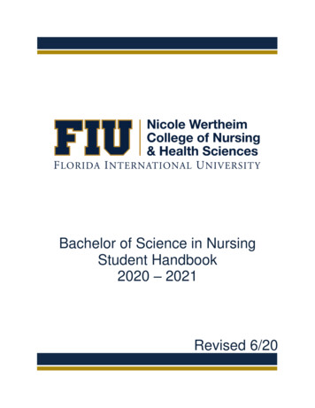 Bachelor Of Science In Nursing Student Handbook