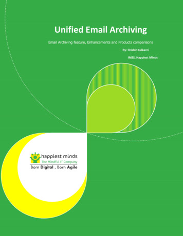 Unified Email Archiving - Happiest Minds