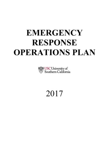 USC Emergency Response Plan