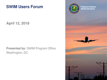 SWIM Users Forum Federal Aviation