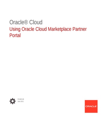 Using Oracle Cloud Marketplace Partner Portal