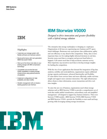 IBM Storwize V5000 - Shore Data
