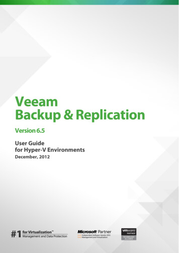 Veeam Backup & Replication - InternetDays