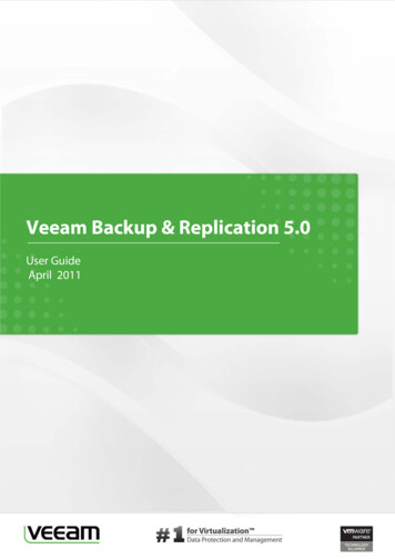 Veeam Backup & Replication 5 - Techpository