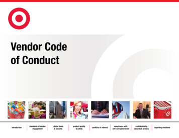 Vendor Code Of Conduct - Target