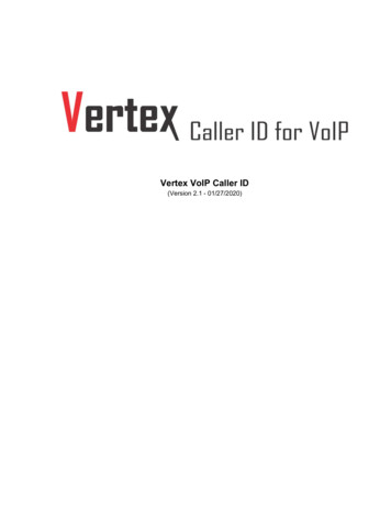 Vertex VoIP Caller ID
