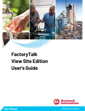 FactoryTalk View Site Edition User's Guide