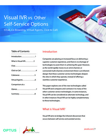 Visual IVR Vs Other Self-Service Options