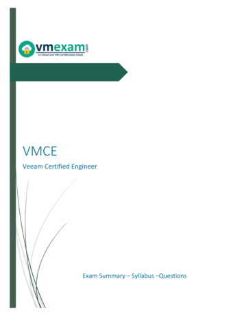 Veeam Certified Engineer - VMExam