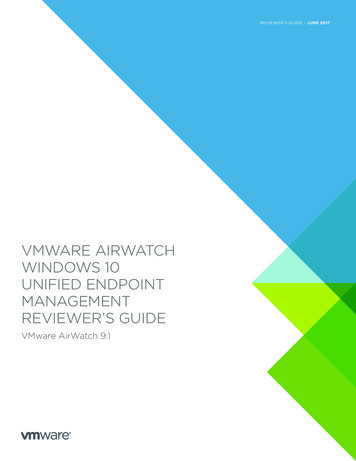 VMware AirWatch Windows 10 Unified Endpoint 