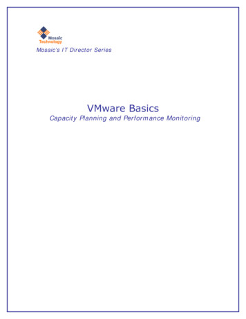 VMware Basics -- Cap Planniong