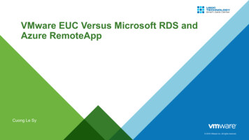 VMware EUC Versus Microsoft RDS And Azure RemoteApp