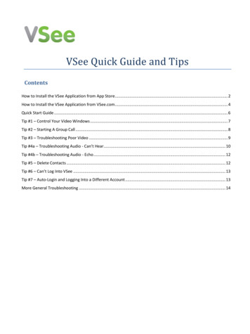 VSee Quick Guide And Tips - Thecwcnj 