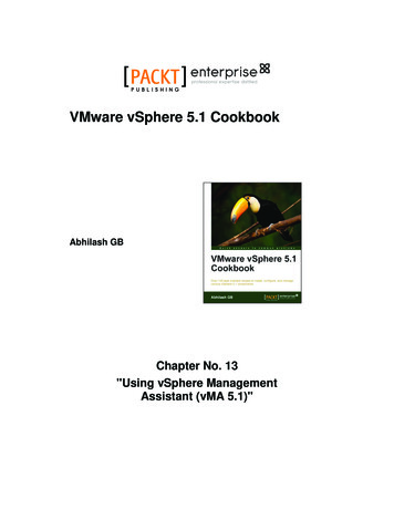 VMware VSphere 5.1 Cookbook