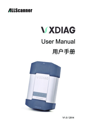 VX User Manual - VXdiagshop 