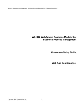 WA1426 WebSphere Business Modeler For Business 