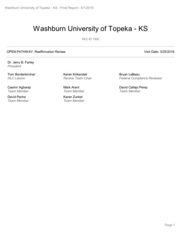 Washburn University Of Topeka - KS