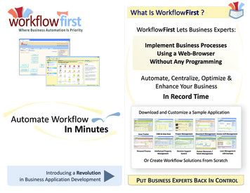 What Is WorkflowFirst Wwoorrkkffllooww Ffiirrsstt