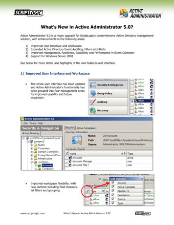 What’s New In Active Administrator 5.0?