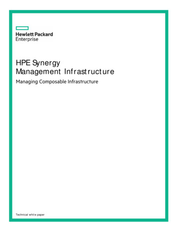 HPE Synergy Management Infrastructure