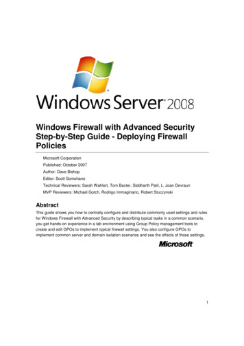 Windows Firewall With Advanced Security Step-by-Step Guide .