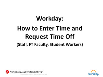 Workday: How To Enter Time And Request Time Off