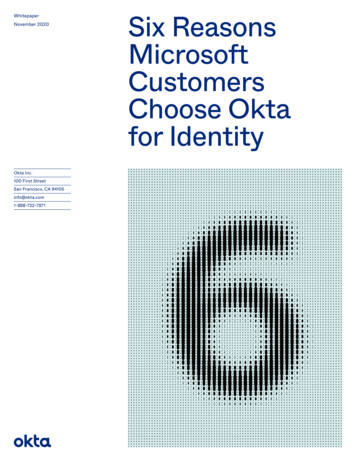 Six Reasons Microsoft Customers Choose Okta For Identity