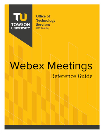 Webex Meetings - Towson