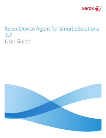 Xerox Device Agent For Smart ESolutions 3.7 User Guide