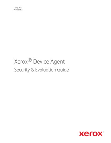 Security & Evaluation Guide - Xerox