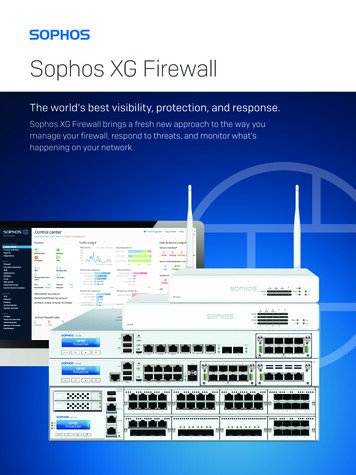 Sophos XG Firewall - Firewalls For Your Business