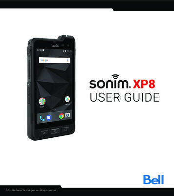 XP8 USER GUIDE - Sonim Technologies Sonim Technologies